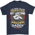 Daddy Is My Favourite Funny Fathers Day Mens T-Shirt Cotton Gildan Navy Blue