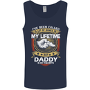 Daddy Is My Favourite Funny Fathers Day Mens Vest Tank Top Navy Blue