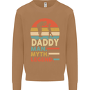 Daddy Man Myth Legend Funny Fathers Day Mens Sweatshirt Jumper Caramel Latte