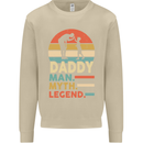 Daddy Man Myth Legend Funny Fathers Day Mens Sweatshirt Jumper Sand