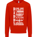 Daddy My Favourite Superhero Father's Day Mens Sweatshirt Jumper Bright Red