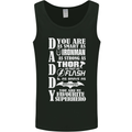 Daddy My Favourite Superhero Father's Day Mens Vest Tank Top Black