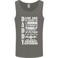 Daddy My Favourite Superhero Father's Day Mens Vest Tank Top Charcoal