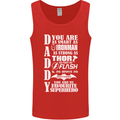 Daddy My Favourite Superhero Father's Day Mens Vest Tank Top Red