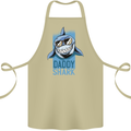 Daddy Shark Funny Father's Day Cotton Apron 100% Organic Khaki
