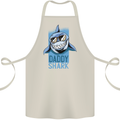 Daddy Shark Funny Father's Day Cotton Apron 100% Organic Natural