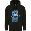 Daddy Shark Funny Father's Day Mens 80% Cotton Hoodie Black