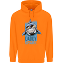 Daddy Shark Funny Father's Day Mens 80% Cotton Hoodie Orange