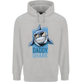 Daddy Shark Funny Father's Day Mens 80% Cotton Hoodie Sports Grey