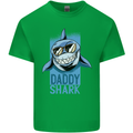 Daddy Shark Funny Father's Day Mens Cotton T-Shirt Tee Top Irish Green