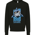 Daddy Shark Funny Father's Day Mens Sweatshirt Jumper Black
