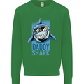 Daddy Shark Funny Father's Day Mens Sweatshirt Jumper Irish Green