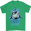 Daddy Shark Funny Father's Day Mens T-Shirt Cotton Gildan Irish Green