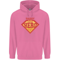 Daddy  My Hero Funny Fathers Day Superhero Childrens Kids Hoodie Azalea