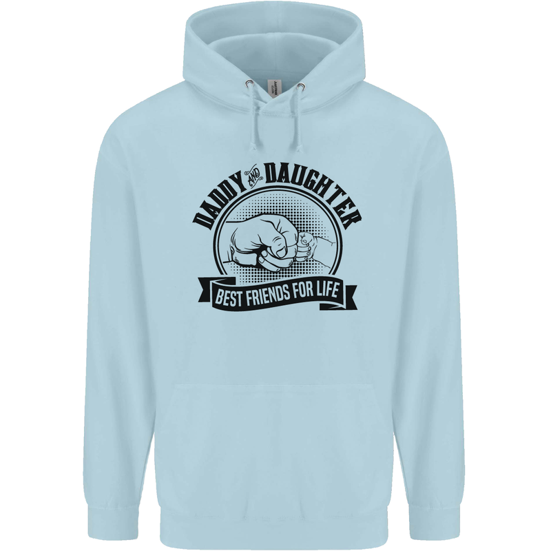Daddy & Daughter Best Friends Father's Day Childrens Kids Hoodie Light Blue