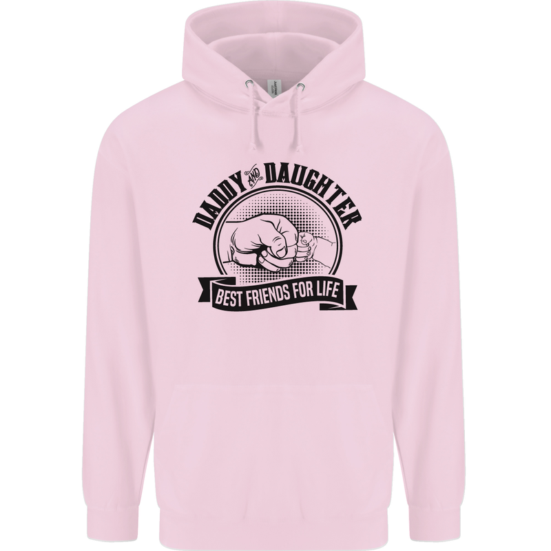 Daddy & Daughter Best Friends Father's Day Childrens Kids Hoodie Light Pink