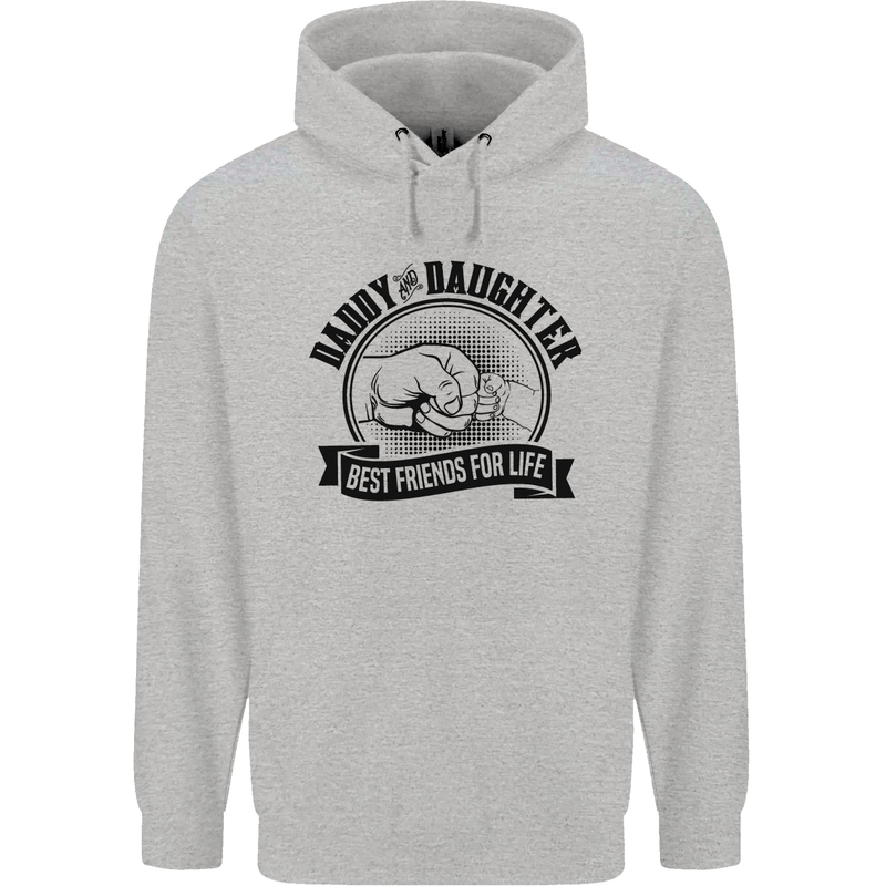 Daddy & Daughter Best Friends Father's Day Childrens Kids Hoodie Sports Grey