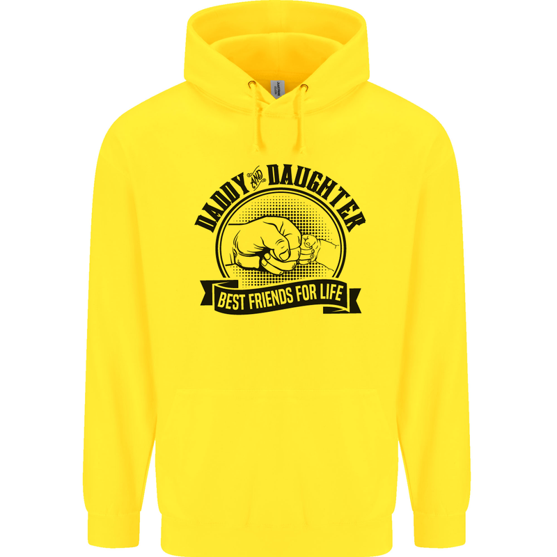 Daddy & Daughter Best Friends Father's Day Childrens Kids Hoodie Yellow