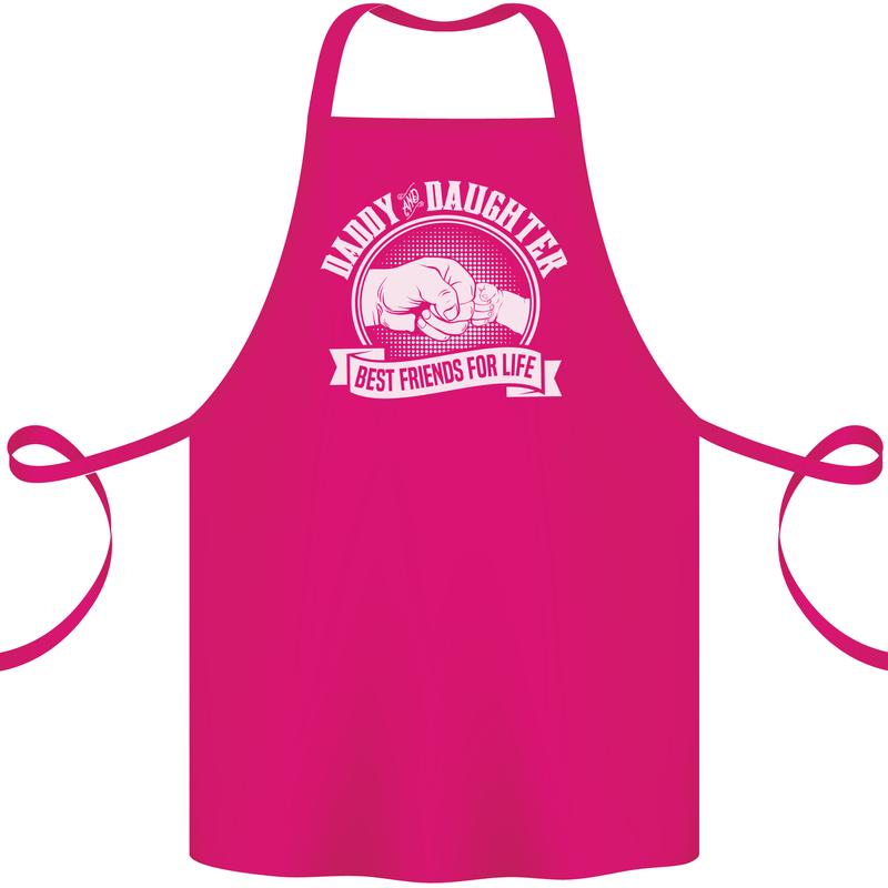 Daddy & Daughter Best Friends Father's Day Cotton Apron 100% Organic Pink