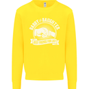 Daddy & Daughter Best Friends Father's Day Kids Sweatshirt Jumper Yellow