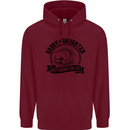 Daddy & Daughter Best Friends Father's Day Mens 80% Cotton Hoodie Maroon