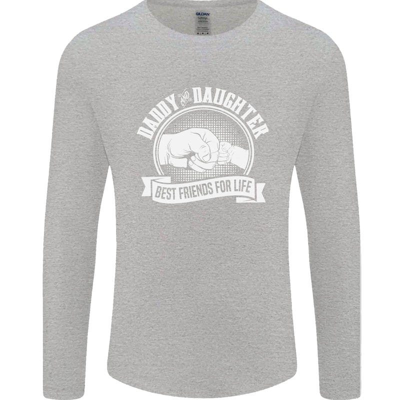 Daddy & Daughter Best Friends Father's Day Mens Long Sleeve T-Shirt Sports Grey