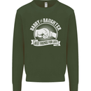Daddy & Daughter Best Friends Father's Day Mens Sweatshirt Jumper Forest Green