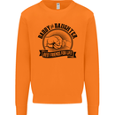 Daddy & Daughter Best Friends Father's Day Mens Sweatshirt Jumper Orange