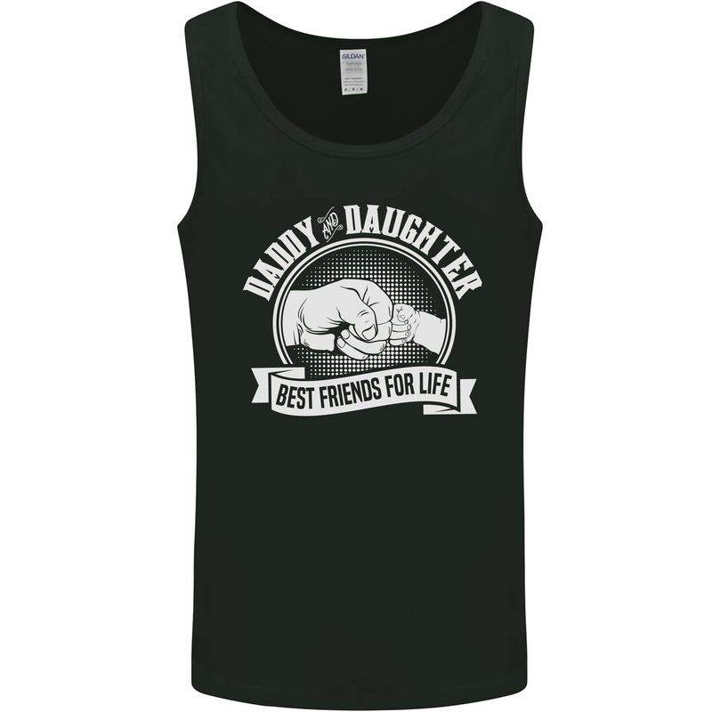 Daddy & Daughter Best Friends Father's Day Mens Vest Tank Top Black