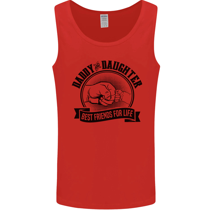 Daddy & Daughter Best Friends Father's Day Mens Vest Tank Top Red