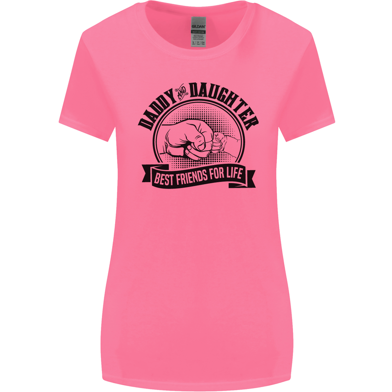 Daddy & Daughter Best Friends Father's Day Womens Wider Cut T-Shirt Azalea