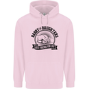 Daddy & Daughters Best Friends Father's Day Childrens Kids Hoodie Light Pink