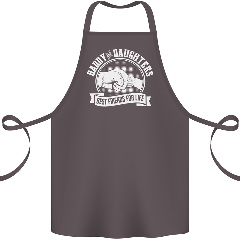 Daddy & Daughters Best Friends Father's Day Cotton Apron 100% Organic Dark Grey