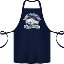 Daddy & Daughters Best Friends Father's Day Cotton Apron 100% Organic Navy Blue