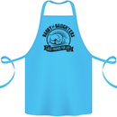 Daddy & Daughters Best Friends Father's Day Cotton Apron 100% Organic Turquoise