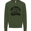 Daddy & Daughters Best Friends Father's Day Kids Sweatshirt Jumper Forest Green