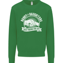 Daddy & Daughters Best Friends Father's Day Kids Sweatshirt Jumper Irish Green