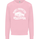 Daddy & Daughters Best Friends Father's Day Kids Sweatshirt Jumper Light Pink