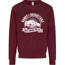 Daddy & Daughters Best Friends Father's Day Kids Sweatshirt Jumper Maroon
