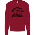 Daddy & Daughters Best Friends Father's Day Kids Sweatshirt Jumper Red