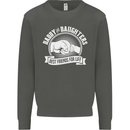 Daddy & Daughters Best Friends Father's Day Kids Sweatshirt Jumper Storm Grey
