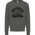 Daddy & Daughters Best Friends Father's Day Kids Sweatshirt Jumper Storm Grey