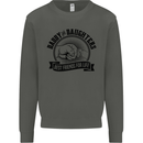 Daddy & Daughters Best Friends Father's Day Kids Sweatshirt Jumper Storm Grey