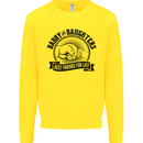 Daddy & Daughters Best Friends Father's Day Kids Sweatshirt Jumper Yellow