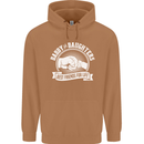 Daddy & Daughters Best Friends Father's Day Mens 80% Cotton Hoodie Caramel Latte