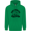 Daddy & Daughters Best Friends Father's Day Mens 80% Cotton Hoodie Irish Green