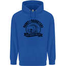 Daddy & Daughters Best Friends Father's Day Mens 80% Cotton Hoodie Royal Blue