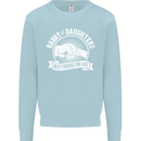 Daddy & Daughters Best Friends Father's Day Mens Sweatshirt Jumper Light Blue
