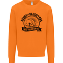 Daddy & Daughters Best Friends Father's Day Mens Sweatshirt Jumper Orange