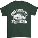 Daddy & Daughters Best Friends Father's Day Mens T-Shirt Cotton Gildan Forest Green